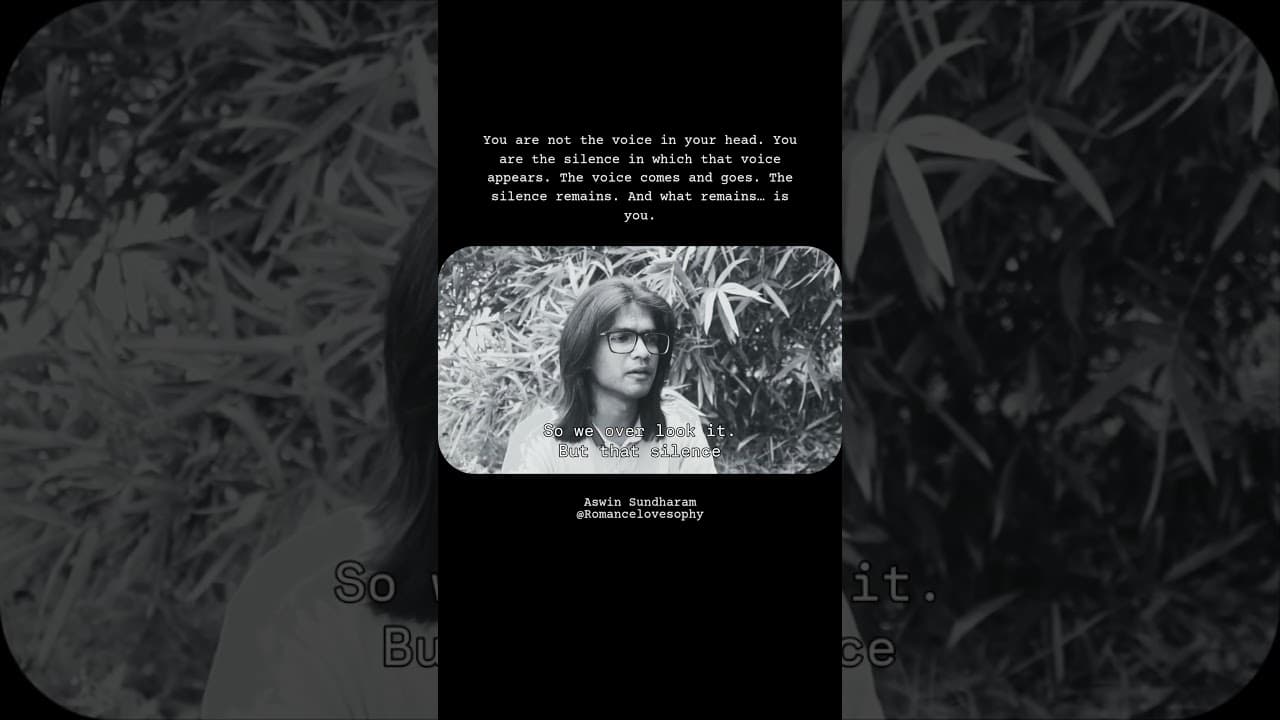 The Space Between Your Thoughts | Aswin Sundharam | Romancelovesophy